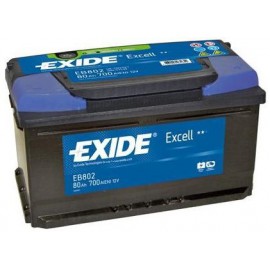 Exide Excell EB802 / 80Ah 700A